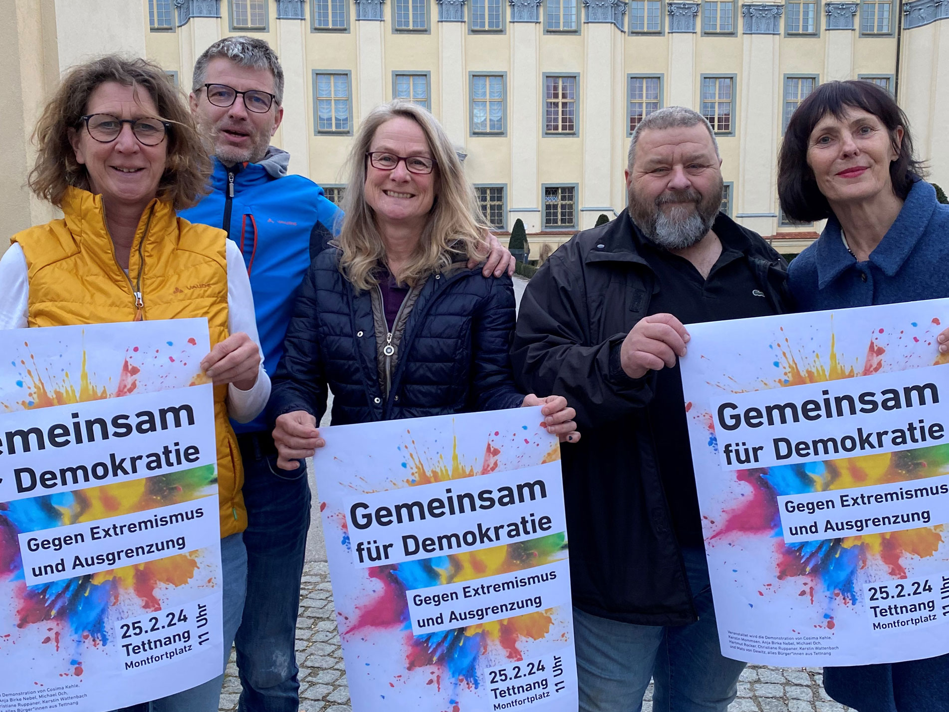 Orga-Team Demo Gemeinsam für Demokratie in Tettnang aus dem Jahr 2024