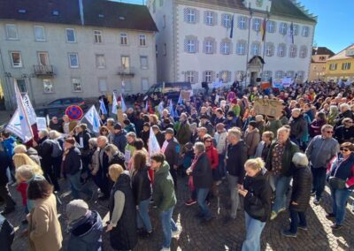2024 Kundgebung in Tettnang Gemeinsam für Demokratie Foto © Kerstin Mommsen